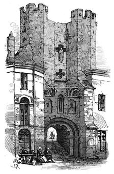 Castle of the Counts of Flanders, Ghent, 1872. Creator: Unknown