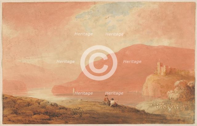 Castle on a River, early 19th century. Creator: Robert Walter Weir.