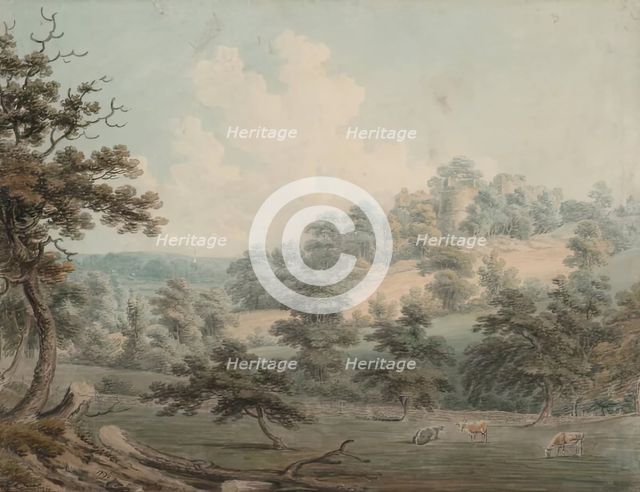 Castle on Hill, 1796. Creator: Edward Dayes.