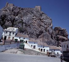 Castle on rocks in Zahara de la Sierra (Cádiz)
