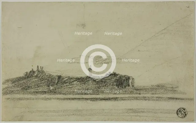 Castle on Shore, n.d. Creator: Thomas Girtin.