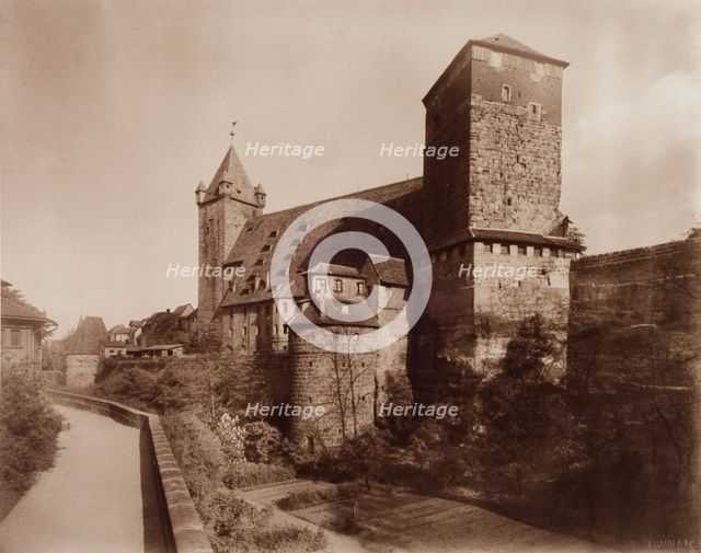 Castle at Nuremberg, between 1880 and 1890. Creator: Adolphe Braun.