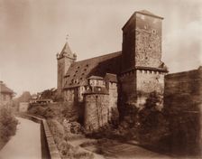 Castle at Nuremberg, between 1880 and 1890. Creator: Adolphe Braun
