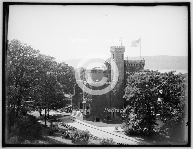 Castle, Academy of Mount St. Vincent, front view, New York, N.Y., between 1905 and 1915. Creator: Unknown.