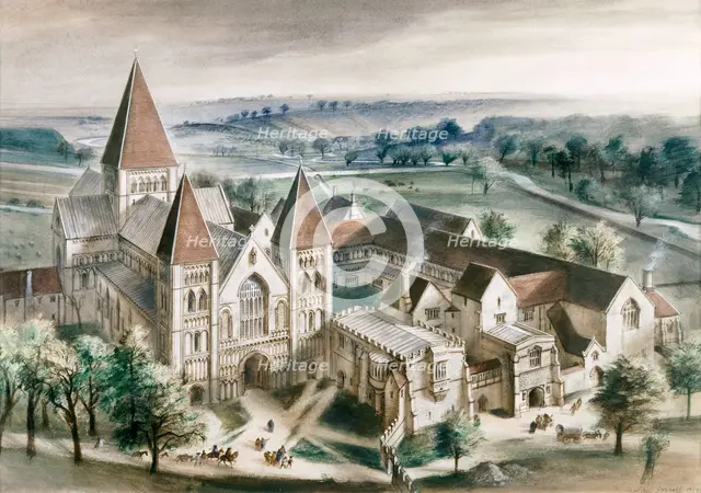 Castle Acre Priory, 1537, (c1990-2010). Artist: Ivan Lapper.