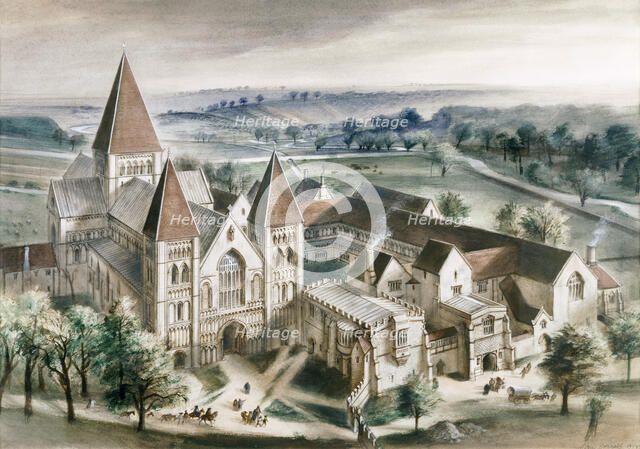 Castle Acre Priory, 1537, (c1990-2010). Artist: Ivan Lapper.