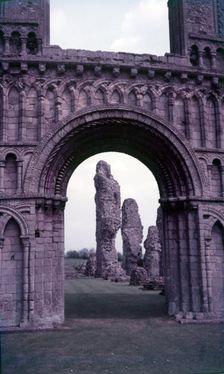 Castle Acre Priory Ruins, Norfolk, c1955. Creator: Arthur Charles Kirby Ware