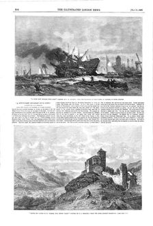 "Castle and Church of St. Valerie, Sion, Canton Valais" - painted by G. C. Stanfield - from the Roya Creator: Mason Jackson