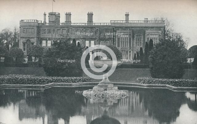 'Castle Ashby, Northants: South Side, With Fountain', c1915. Artist: Unknown.