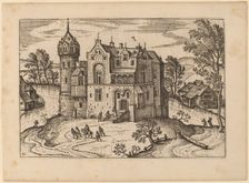 Castle by a River, published in or before 1676. Creator: Unknown