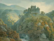 Castle Campbell, Clackmannanshire, 1813. Creator: Hugh William Williams