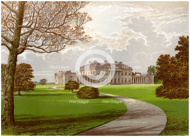 Castle Coole, Enniskillen, County Fermanagh, home of the Earl of Belmore, c1880. Artist: Unknown