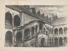 Castle courtyard, Baranów Sandomierski. Creator: Unknown