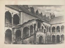 Castle courtyard, Baranów Sandomierski. Creator: Unknown