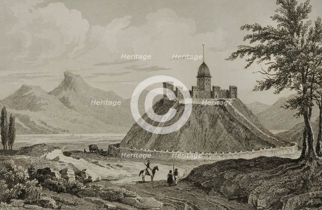Castle, Erzurum, Ancient Armenia, 1838.  Creator: Samuel Cholet.
