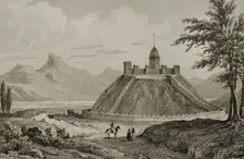 Castle, Erzurum, Ancient Armenia, 1838. Creator: Samuel Cholet