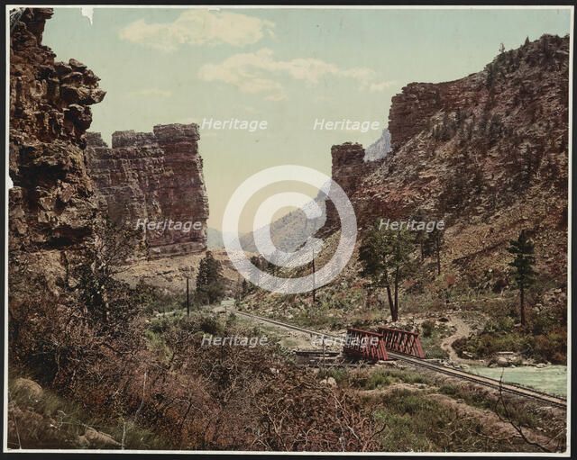 Castle Gate, Utah, c1900. Creator: William H. Jackson.