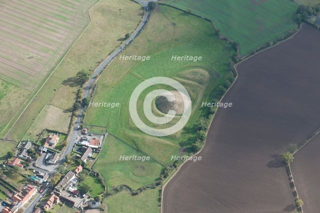 Castle Hill Norman motte and bailey castle and moat earthworks, Bishopton, Darlington, 2014. Creator: Historic England Staff Photographer.