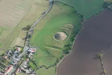 Castle Hill Norman motte and bailey castle and moat earthworks, Bishopton, Darlington, 2014. Creator: Historic England Staff Photographer