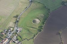 Castle Hill Norman motte and bailey castle and moat earthworks, Bishopton, Darlington, 2014. Creator: Historic England Staff Photographer
