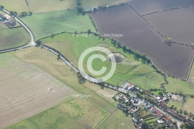 Castle Hill Norman motte and bailey castle and moat earthworks, Bishopton, Darlington, 2014. Creator: Historic England Staff Photographer.