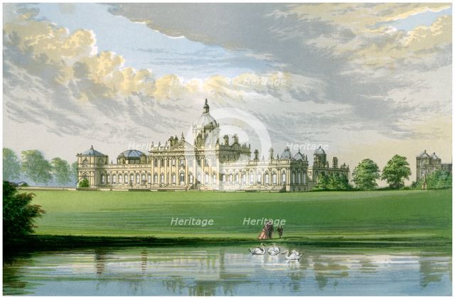 Castle Howard, Yorkshire, home of the Earl of Carlisle, c1880. Artist: Unknown