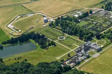 Castle Howard country house and outdoor concert stage, North Yorkshire, 2022. Creator: Emma Trevarthen