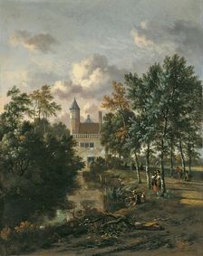 Castle in a Forest, 1667. Creator: Jan Wijnants