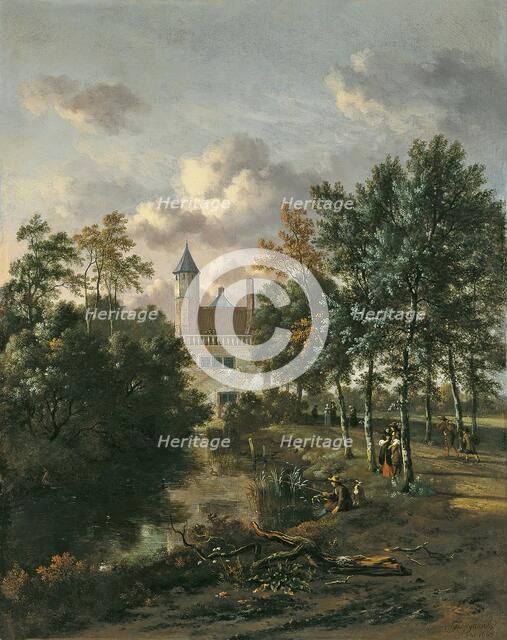 Castle in a Forest, 1667. Creator: Jan Wijnants.