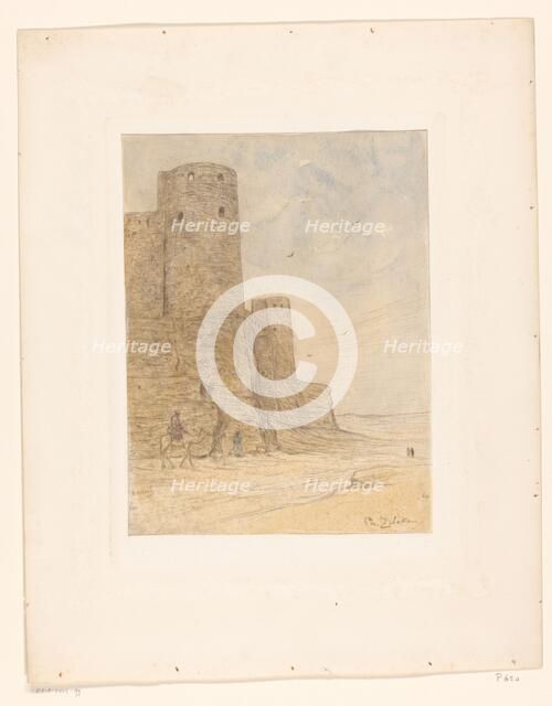 Castle in the desert, 1890-1930. Creator: Philip Zilcken.