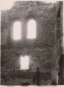 Castle - interior of a room in the upper castle, Bedzin, 1924. Creator: A Karczewski