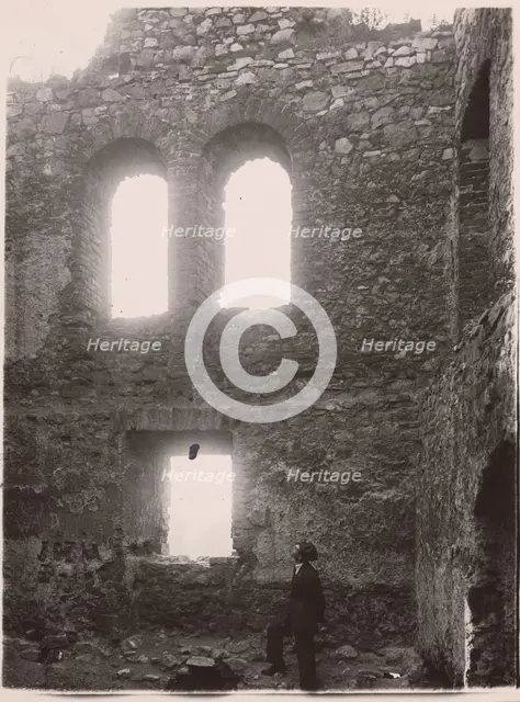 Castle - interior of a room in the upper castle, Bedzin, 1924. Creator: A Karczewski.