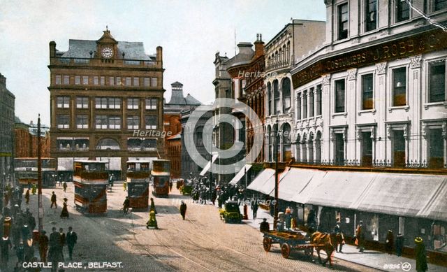 Castle Place, Belfast, early 20th century.Artist: Valentine & Sons Publishing Co