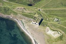 Castle Point Lime Works and kilns, Holy Island, Northumberland, 2018. Creator: Historic England