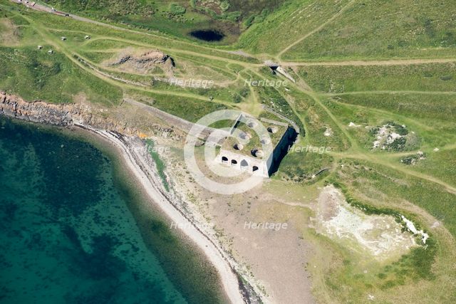 Castle Point Lime Works and kilns, Holy Island, Northumberland, 2018. Creator: Historic England.