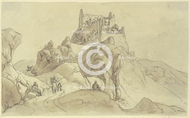Castle ruin, mid-19th century. Creator: Johann Adam Klein.