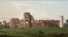 Castle Ruins at Olszany, 1853. Creator: Wincenty Dmochowski