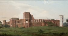 Castle Ruins at Olszany, 1853. Creator: Wincenty Dmochowski