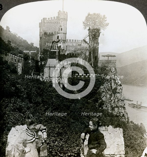 Castle Rheinstein, near Bingen, Germany.Artist: Underwood & Underwood