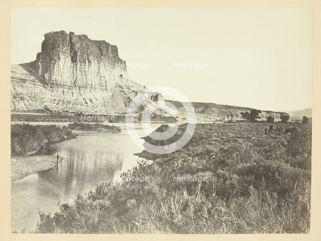 Castle Rock, Green River Valley, 1868/69. Creator: Andrew Joseph Russell.