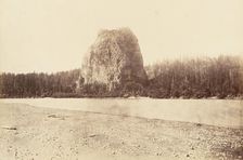 Castle Rock, Oregon, 1867, printed ca. 1876. Creator: Carleton Emmons Watkins