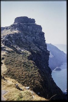 Castle Rock, Lynton and Lynmouth, North Devon, 1959. Creator: Norman Barnard