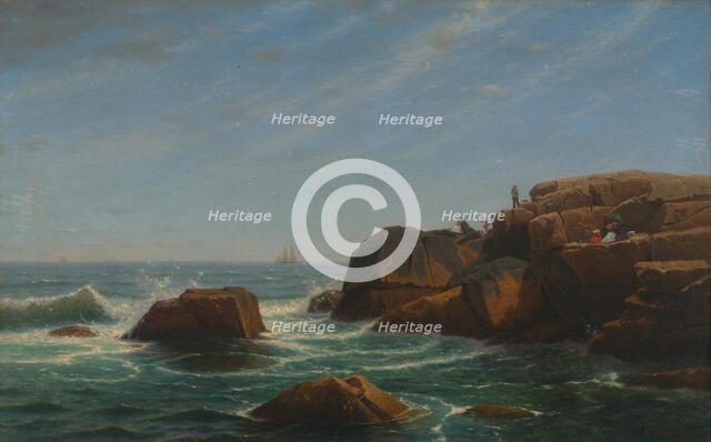 Castle Rock, Nahant, 1865. Creator: William Stanley Haseltine.