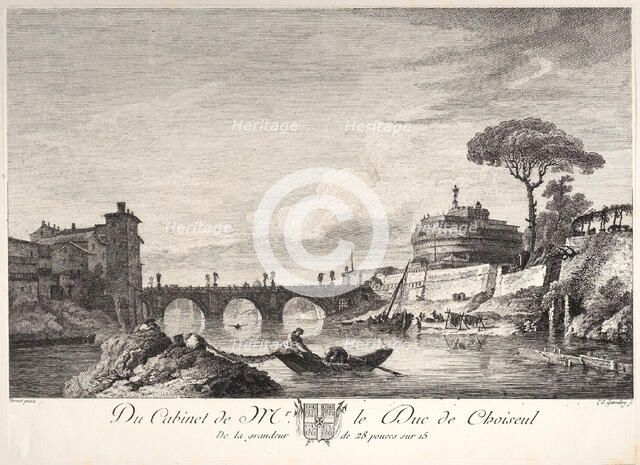 Castle St. Angelo, ca. 1772. Creator: Carl Guttenberg.