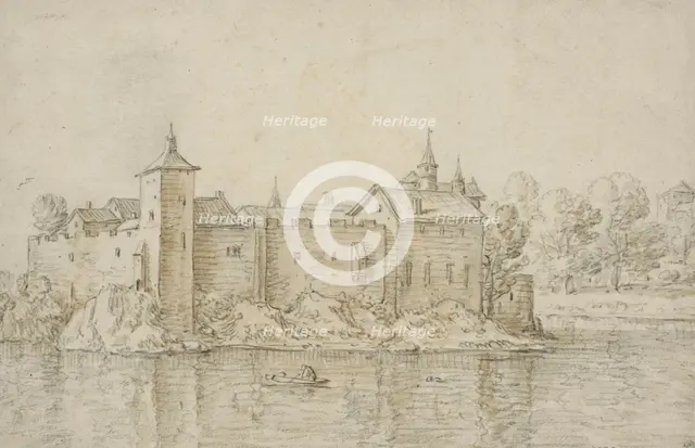 Castle surrounded by water. Creator: Herman Saftleven the Younger.