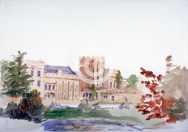 'Castle seen through trees', c1864-1930. Artist: Anna Lea Merritt