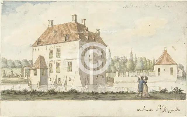 Castle 't Weldam near Goor, 1761-1828. Creator: Joseph Schmetterling.