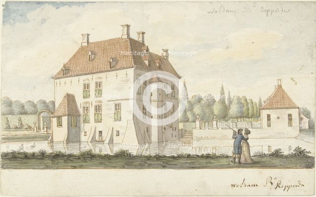 Castle 't Weldam near Goor, 1761-1828. Creator: Joseph Schmetterling.