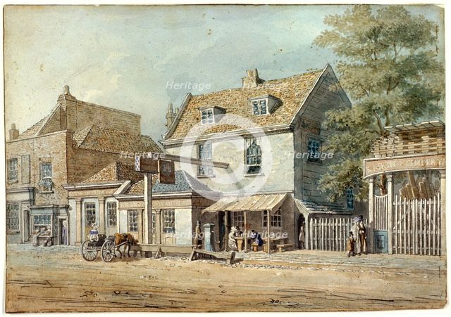 Castle Tavern, Old Kent Road, London, c1830. Artist: George Scharf