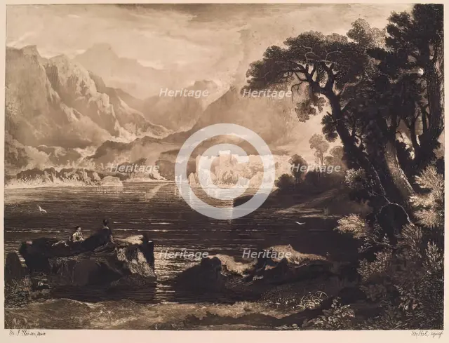 Castle Urquhart, (c1820s), c1889. Creator: William Brassey Hole.